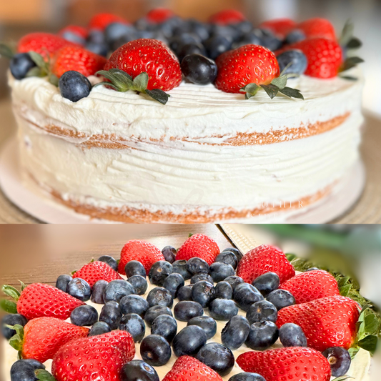 Ягодно-миндальный пирог