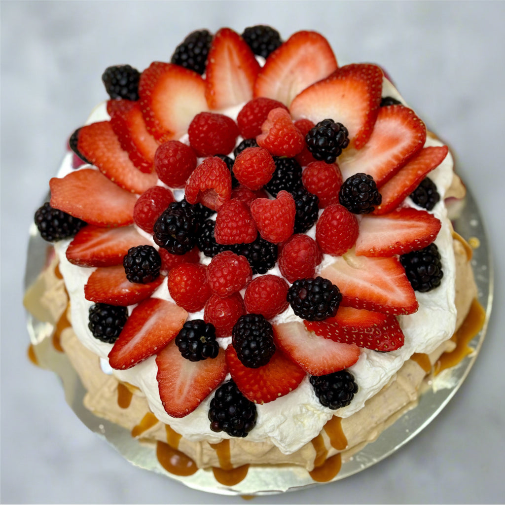 Triple Berry Pavlova