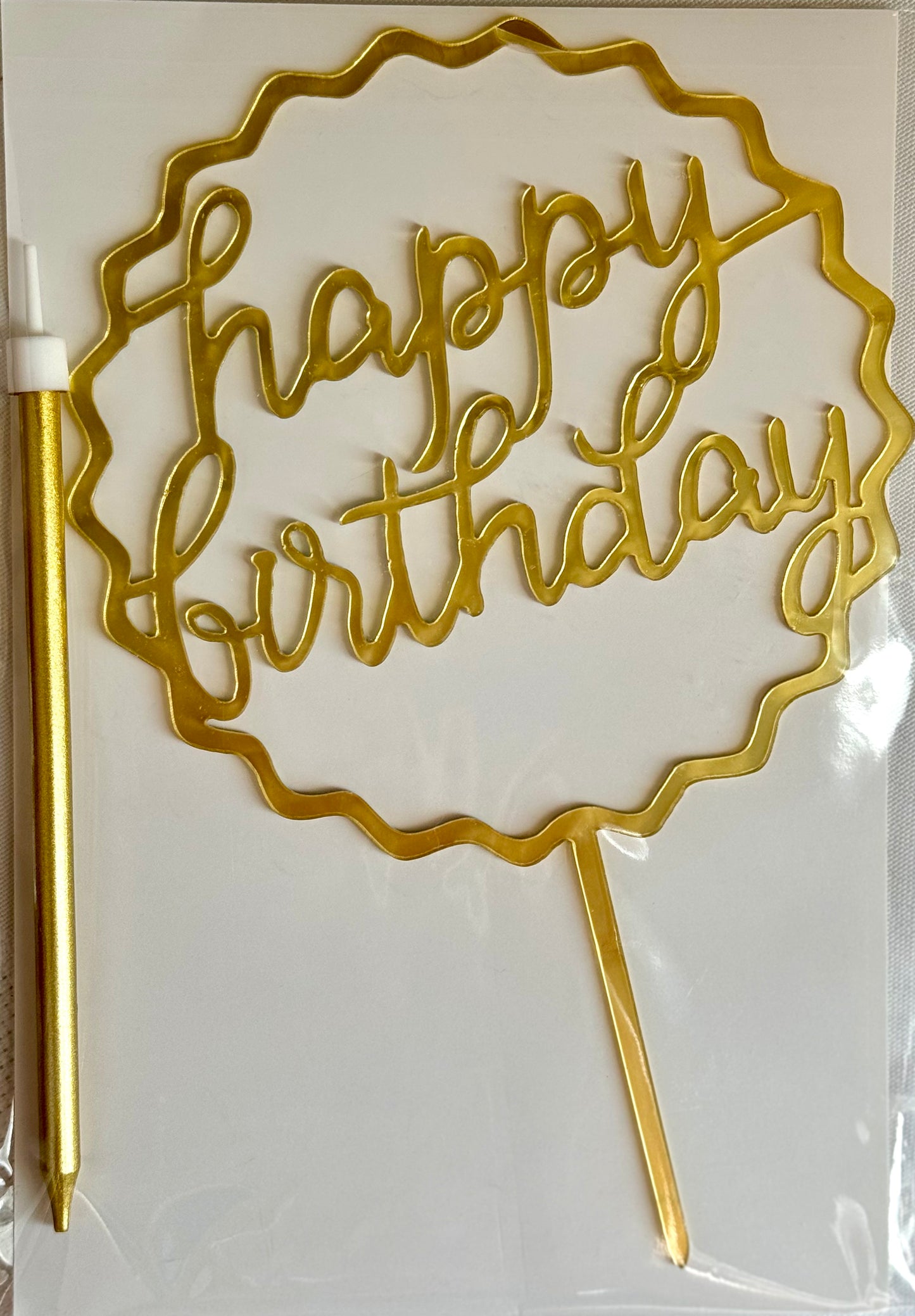 Golden Pencil Candle