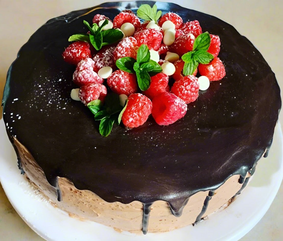 Pastel De Harina De Almendras Y Mousse De Chocolate