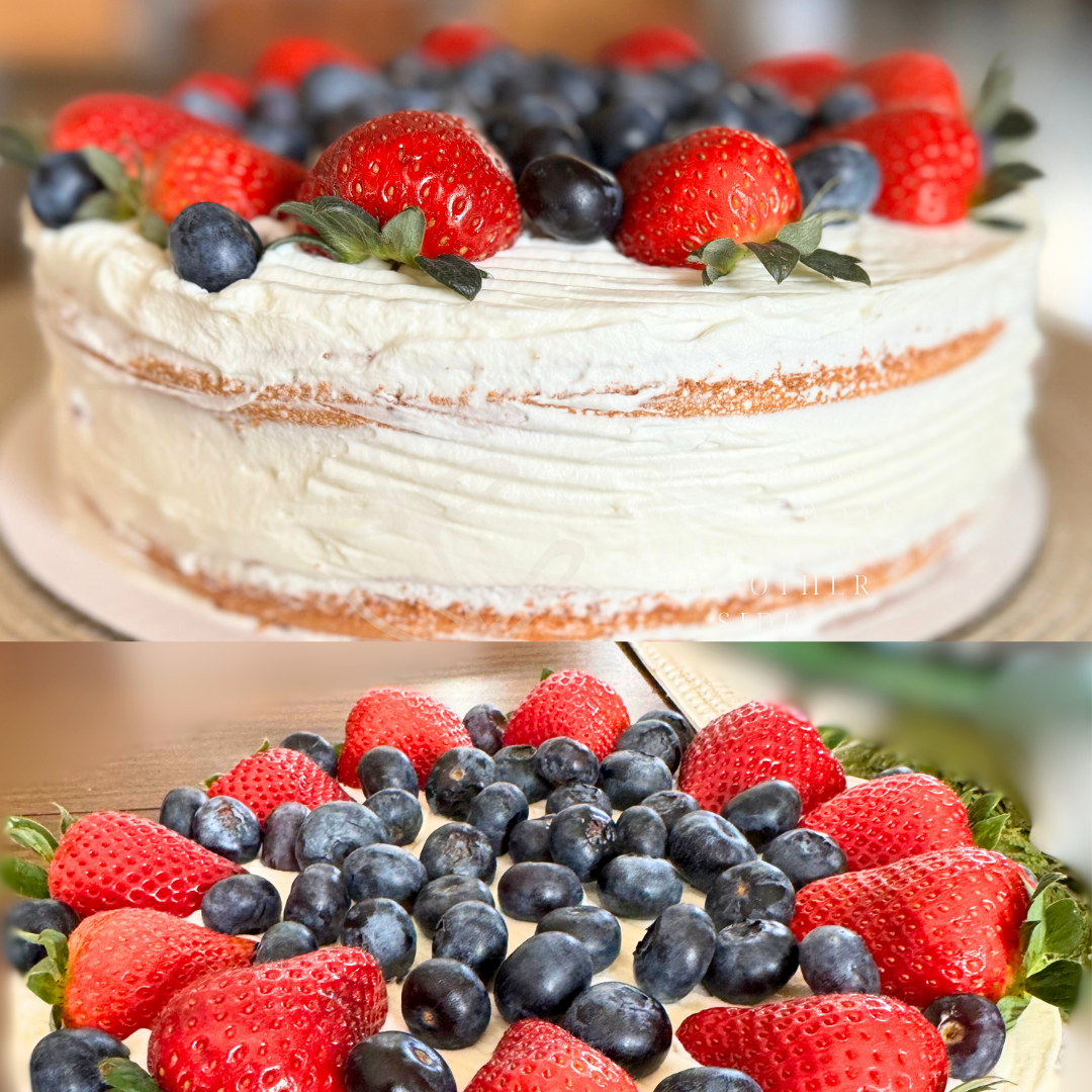 Pastel De Harina De Almendras Y Bayas