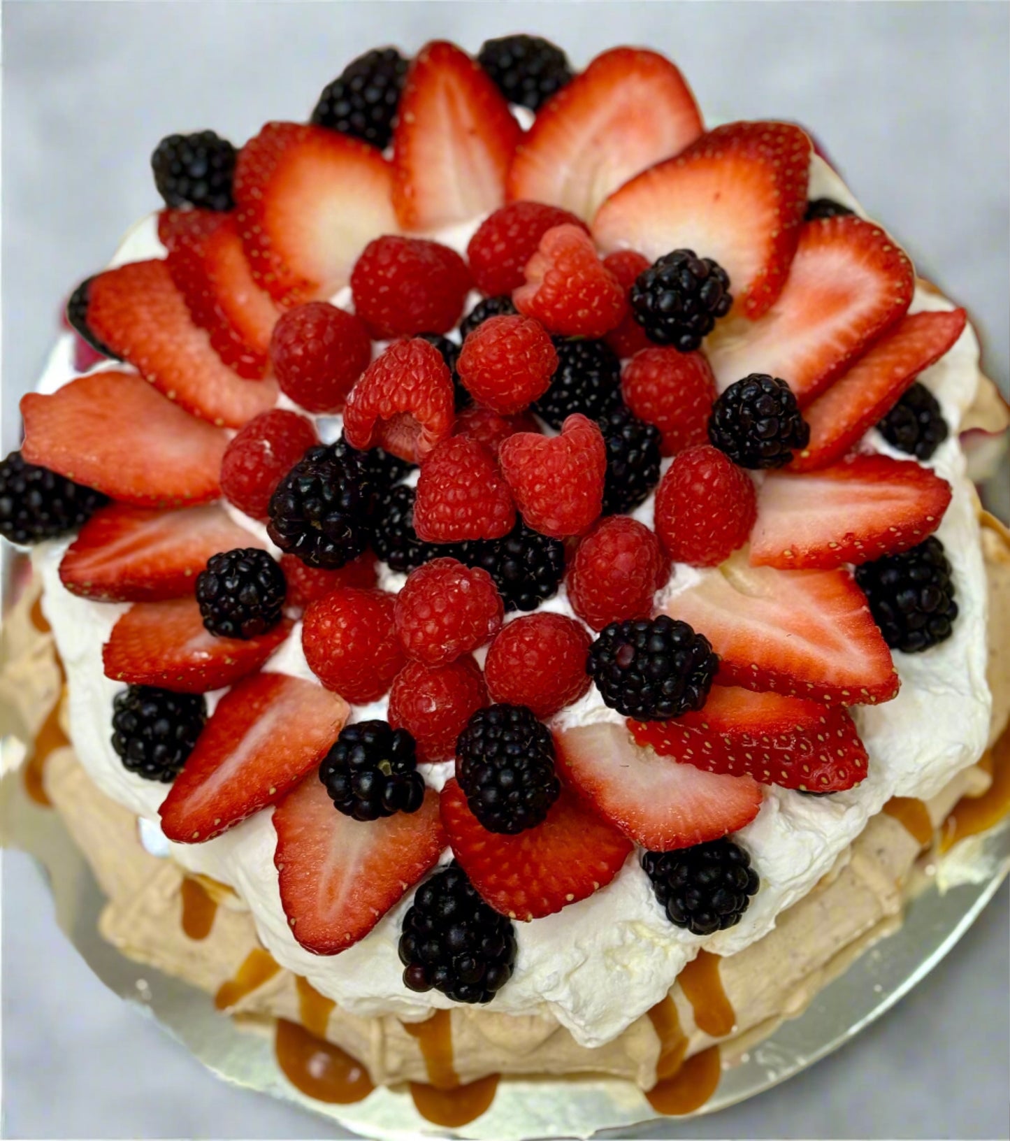 Triple Berry Pavlova