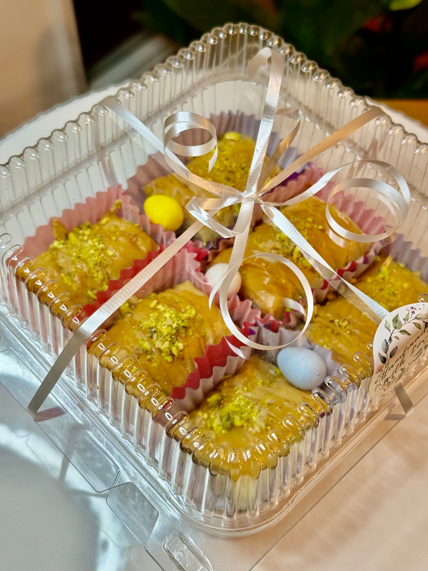 Baklava de nueces enrolladas