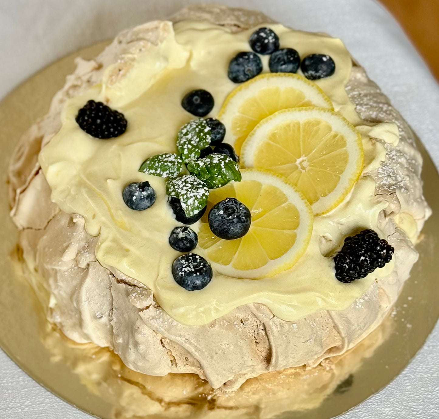 Lemon Curd Pavlova