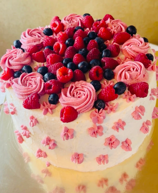 Pastel De Harina De Almendras Y Bayas