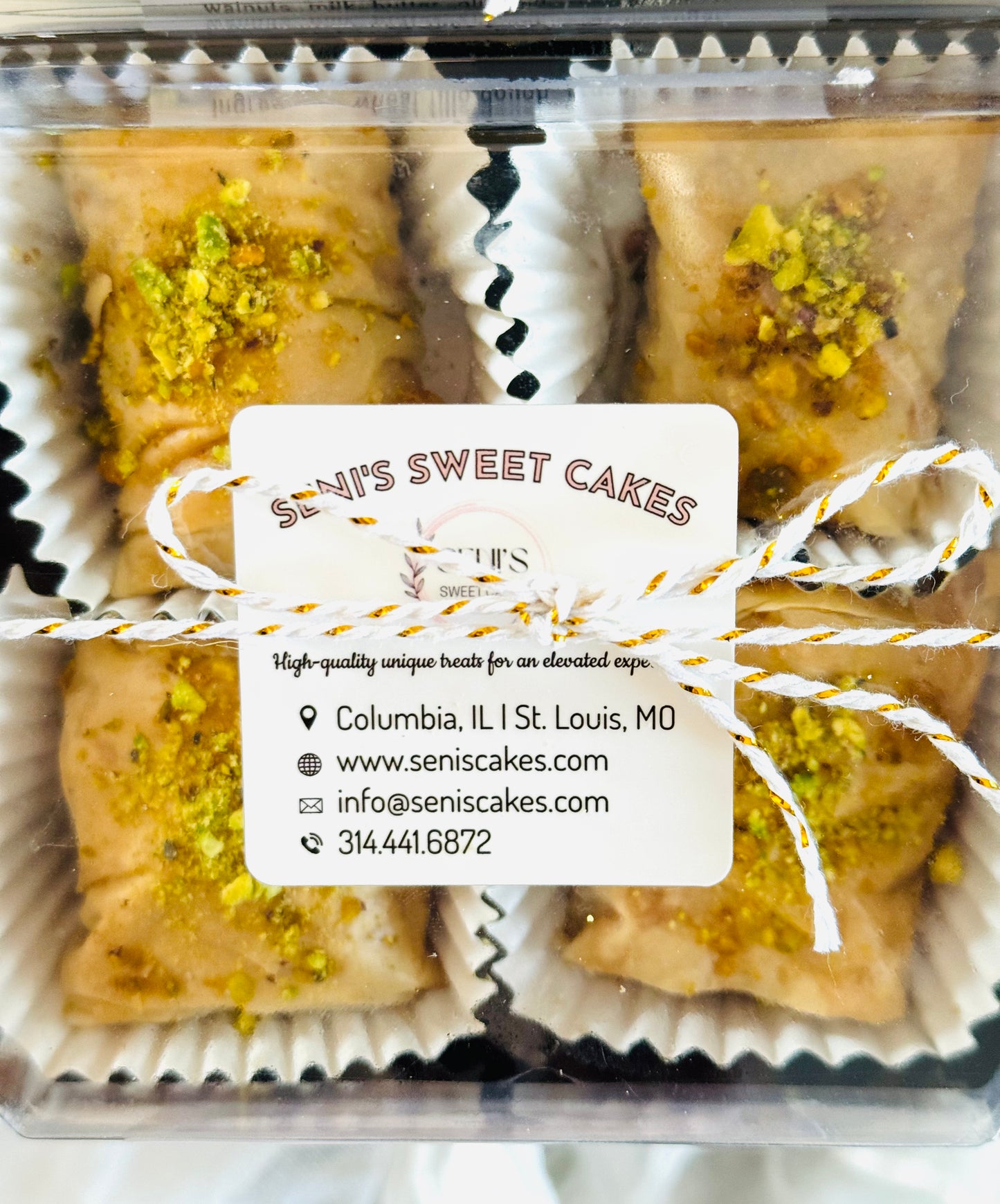 10 Walnut Baklava Gift Boxes (4 pc)