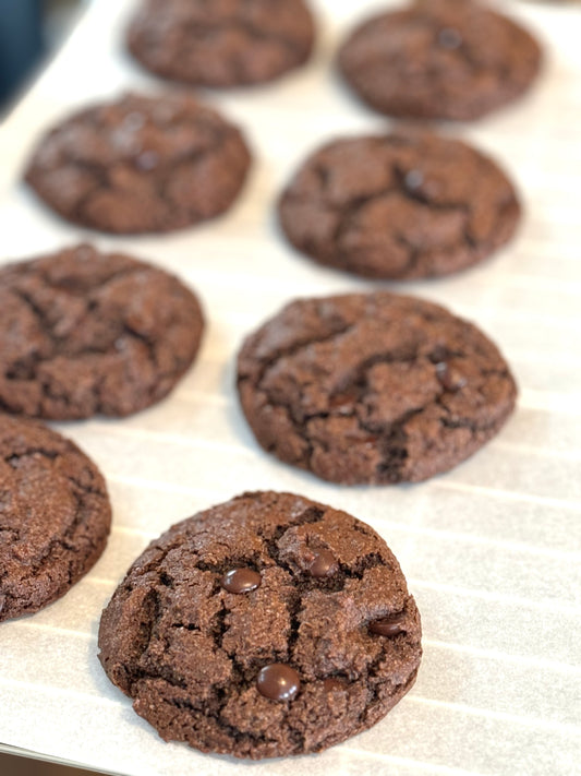 Double Chocolate Cookies (Gluten Free & Vegan)